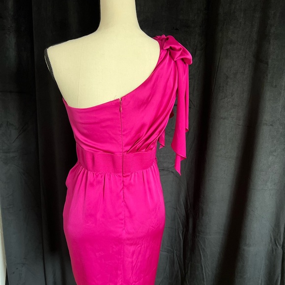 Cache Fuchsia One-Shoulder Dress - Picture 2 of 2